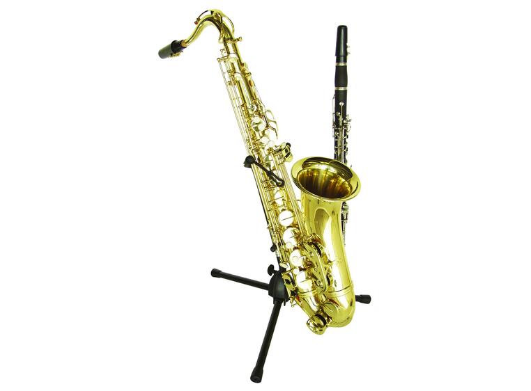 DIMAVERY Stand f. saxophone + 1 clarinet